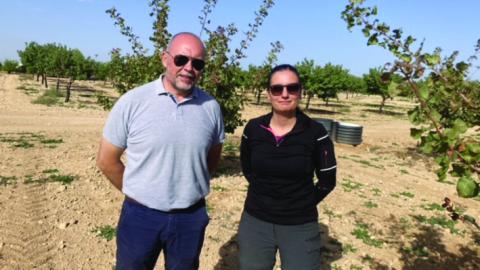 Accompagné de José Navarro, responsable commer cial chez NaandanJain, Alba Perez, jeune agricultrice de 35 ans, nous accueille dans son exploitation agricole à Almansa près d’Albacete (Castilla de la Mancha).