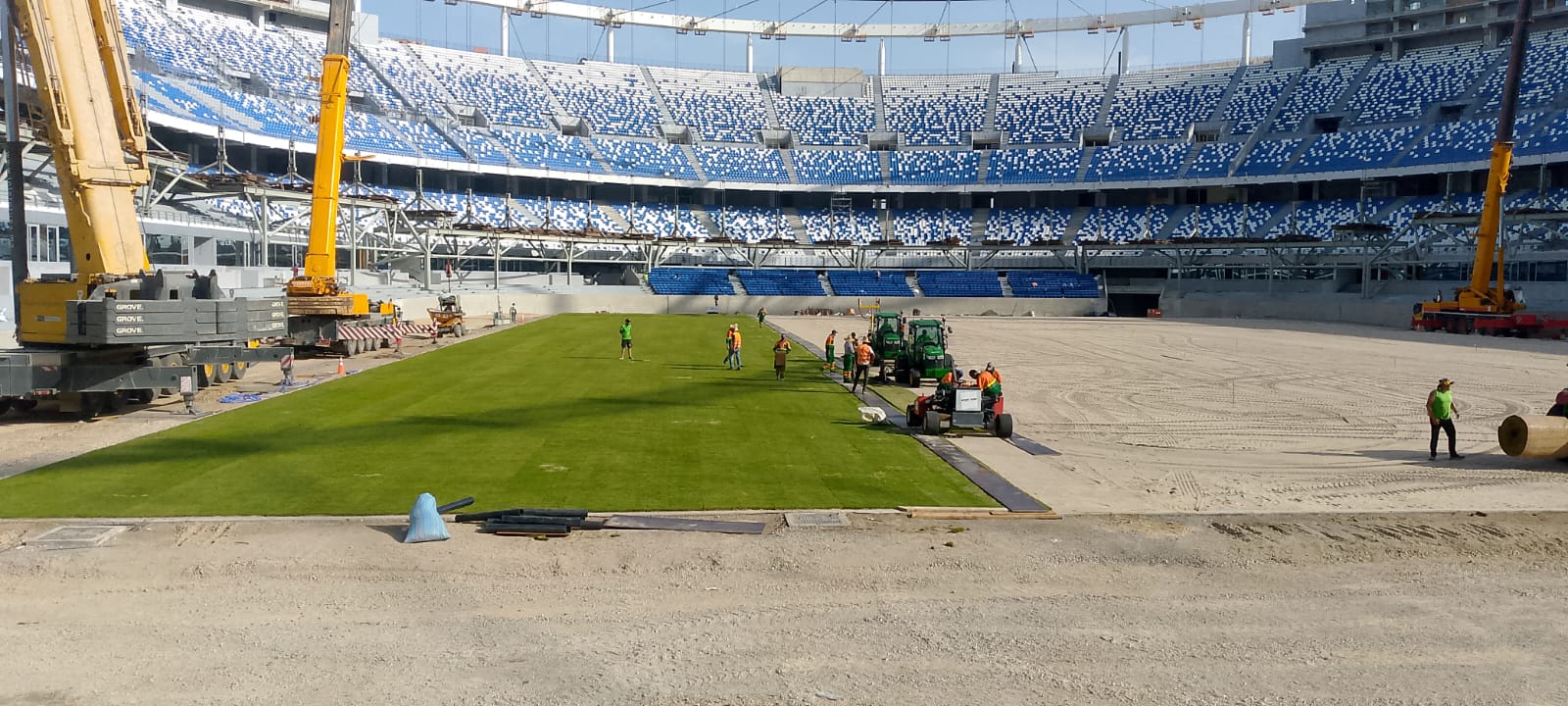 l'irrigation du grand stade est géré via un système à décodeur ICD360