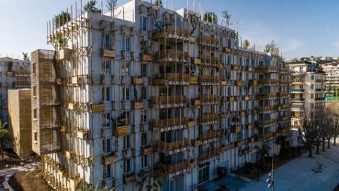 The Le Ray Project in Nice: Irrigation of planters and plants at ground level 