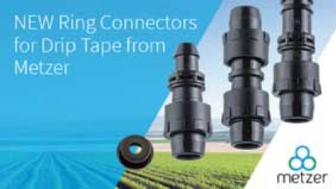 METZER : NEW Ring Connectors for Drip Tape from Metzer