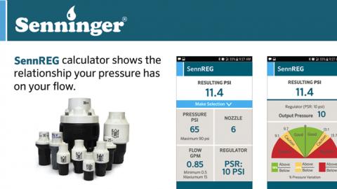 Senninger : SennREG App for Testing Pressure Regulator Performance  