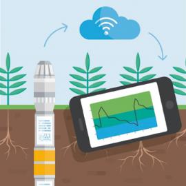 Flexibilité d'intégration : EnviroSCAN de Flexibilité d'intégration : EnviroSCAN de Sentek et Humidité du sol Drill & Drop.  et Humidité du sol Drill & Drop. 