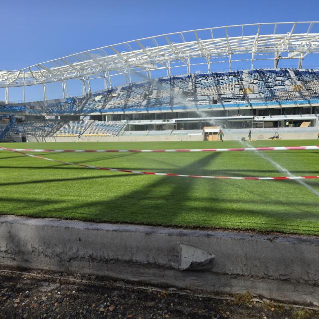 Le grand stade de Tanger renouvelle son système d'Irrigation